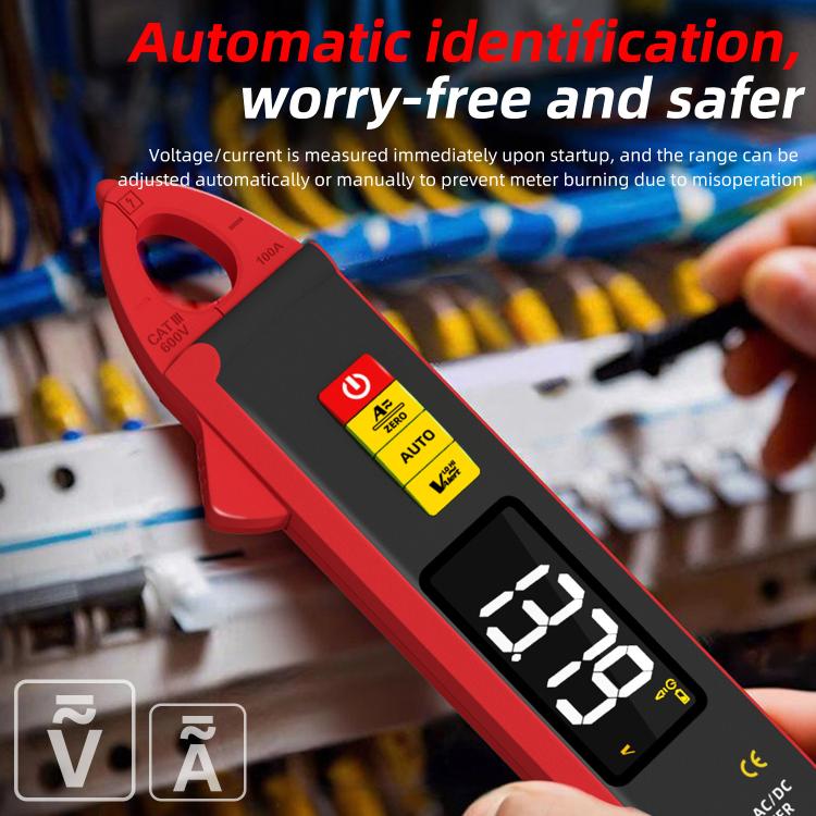 Hochpräzises intelligentes Zangenmessgerät AC/DC 100A 6000-Counts Multimeter, UX1