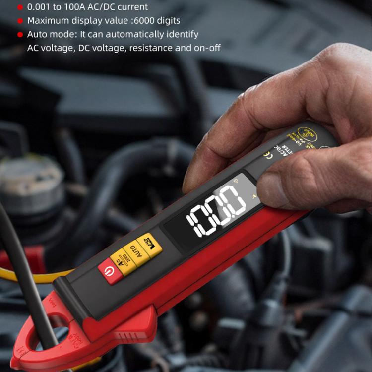 Hochpräzises intelligentes Zangenmessgerät AC/DC 100A 6000-Counts Multimeter, UX1