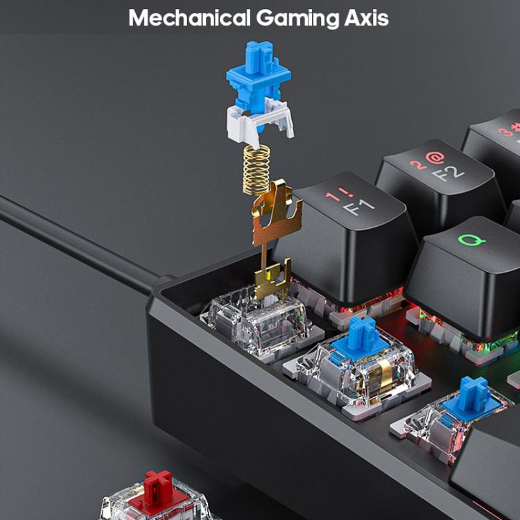 iMICE MK-X30 RGB-Beleuchtung anpassbares 1,5 m kabelgebundenes mechanisches Gaming-Tastatur-Maus-Set