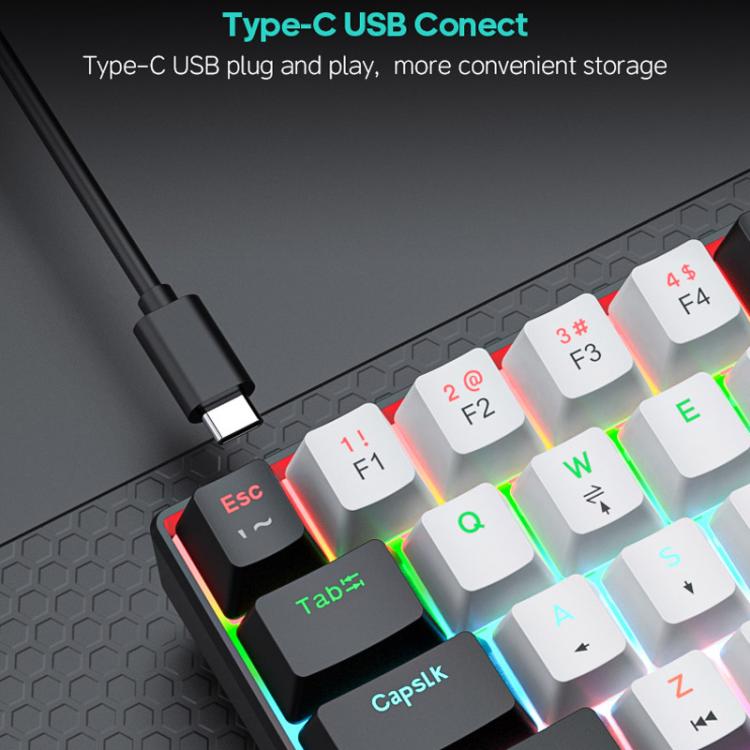 iMICE MK-X30 RGB-Beleuchtung anpassbares 1,5 m kabelgebundenes mechanisches Gaming-Tastatur-Maus-Set