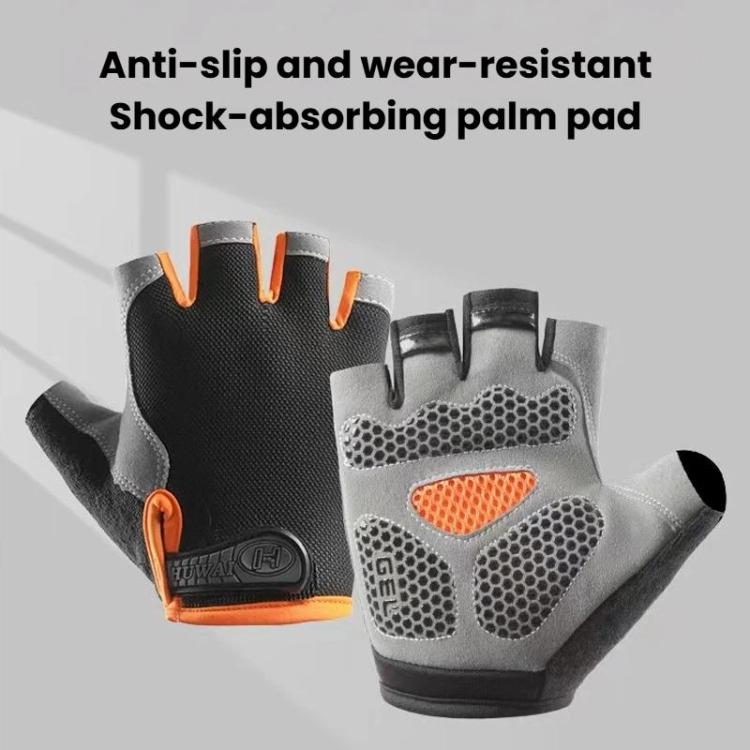 Breathable Half-Finger Gloves For Outdoor Fitness & Sports Non-Slip Wear-Resistant Mountaineering Fingerless Gloves, XL