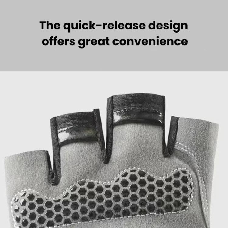 Breathable Half-Finger Gloves For Outdoor Fitness & Sports Non-Slip Wear-Resistant Mountaineering Fingerless Gloves, S, M, L