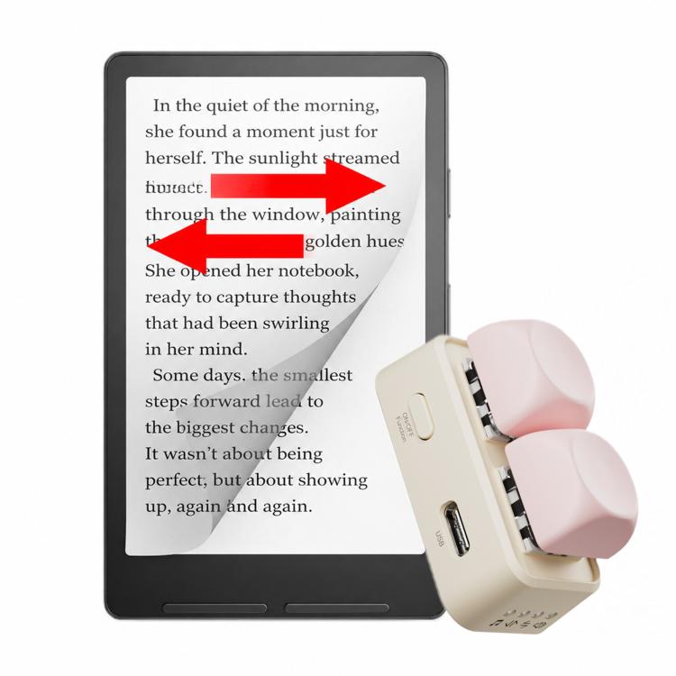 Hanlinyue 2-Key High-Speed Switch Keyboard Bluetooth Page Turner, Pink For KOBO, Pink For Phone, Pink For E-book, Purple For Phone, Purple For E-book, Purple For KOBO, Green For KOBO, Green For Phone, Green For E-book, Orange For Phone, Orange For KOBO...