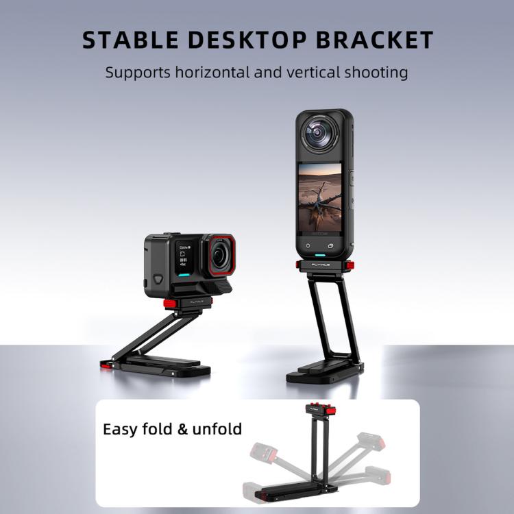 Magnetisches Schnellwechsel-Stativ für Insta360 Ace / Ace Pro 2 / X5 zur Befestigung am Flymile-Karabiner