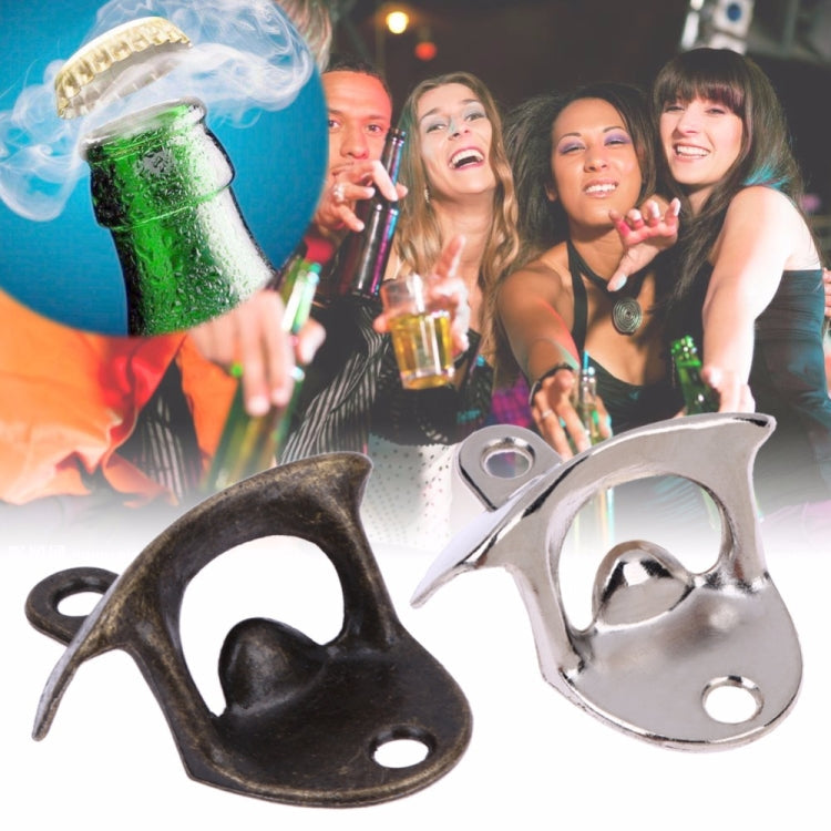 2 PCS Vintage Bottle Opener Wall Mounted Wine Beer Opener