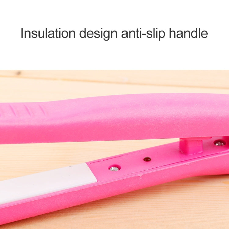 Mini-Haarglätter mit Keramik-Turmalin-Platten und Lockenstabfunktion