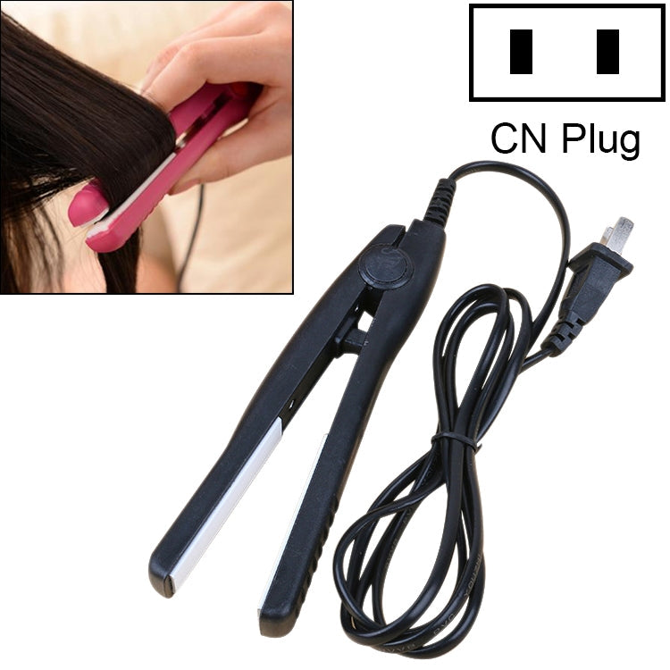Mini Hair Straightener Ceramic Tourmaline Plates Curler