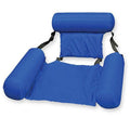 Inflatable Hammock Foldable Dual-purpose Backrest Floating Drainage Upstream Pleasure Lounge Chair Floating Bed Sofa, With Foam Board, Without Foam Board