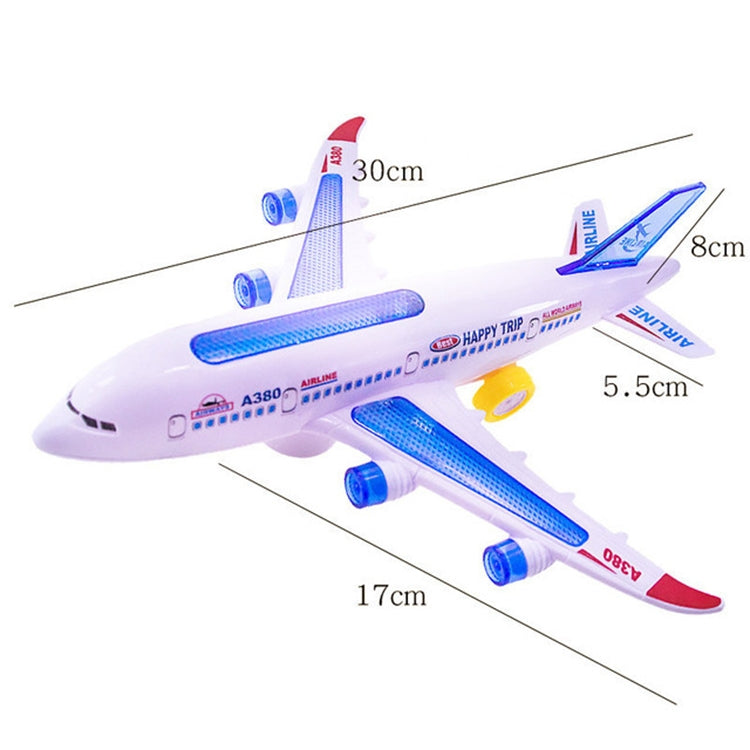 Model Airplane Toys Electric Flash Music Plane Kids Toy DIY Aircraft Gift