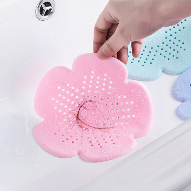 Flower Shape Bathroom Drain Hair Catcher Sink Strainer Filter Anti Clog Cover