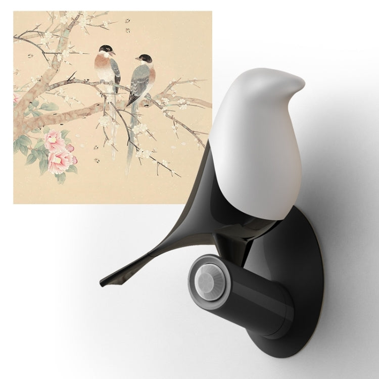 Lucky Bird LED Night Table Lamp Wood Base Intelligent Motion Sensor Living Room Bedroom Desk Light, 2 Birds 1 Egg, 2 Birds 2 Eggs