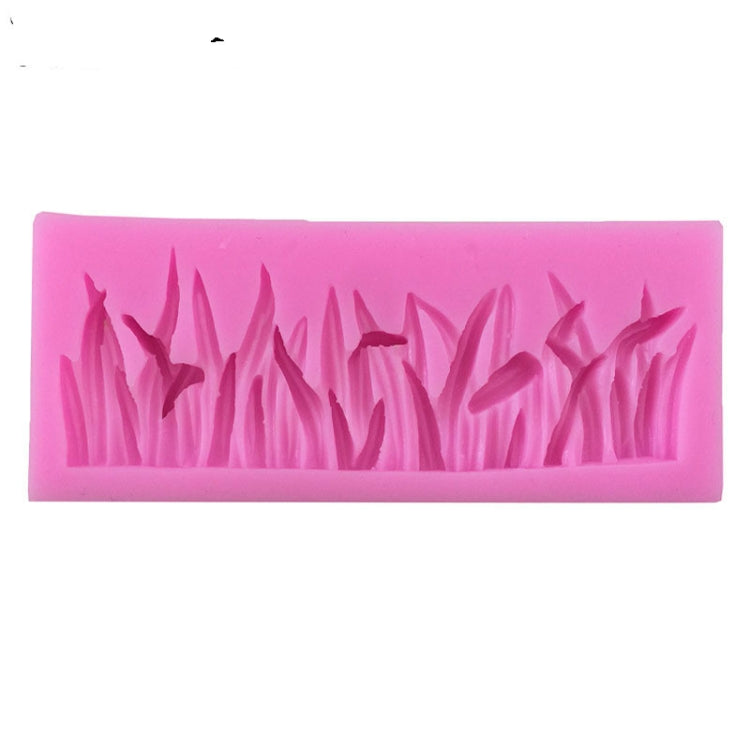 2 PCS Grass Decoration Liquid Silicone Mold Fondant Cake Mold, Grass Shape