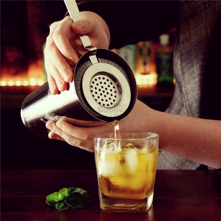Stainless Steel Bartender Ice Filter Ice Trap Cocktail Strainer, Stainless Steel, Rose Gold, Gold, Black