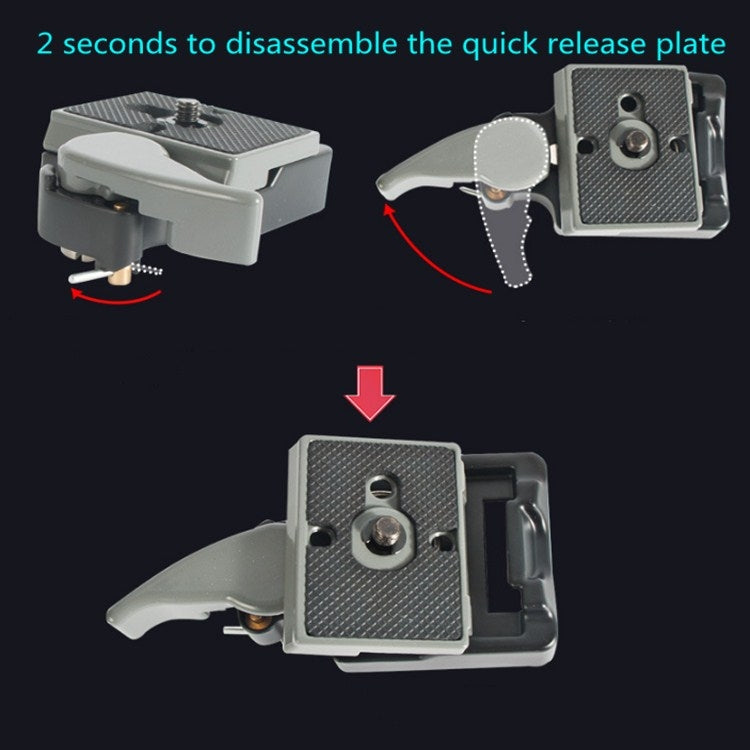 BEXIN Tripod Head Quick Release Plate Holder For Manfrotto 200PL-14