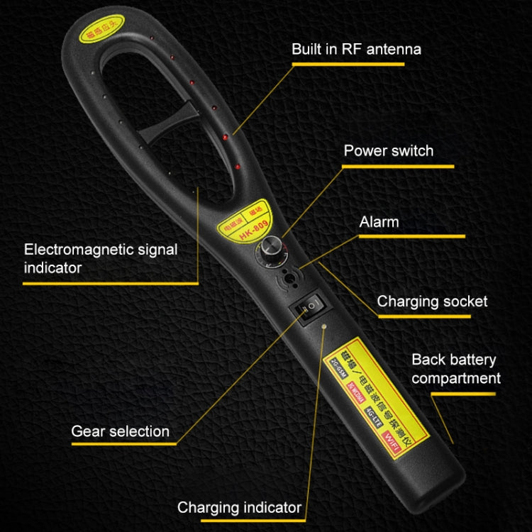 HK-809 High-Sensitivity Wireless Signal Detector – 1MHz–2.8GHz