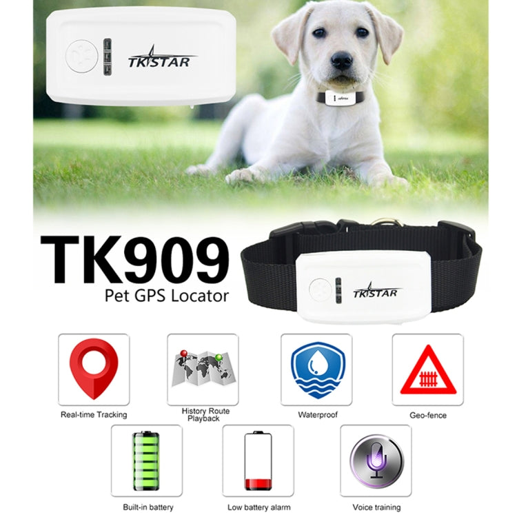 TK-909 GPS / GPRS / GSM Pet Locator Pet Collar Real-time Tracking Device, TK-909