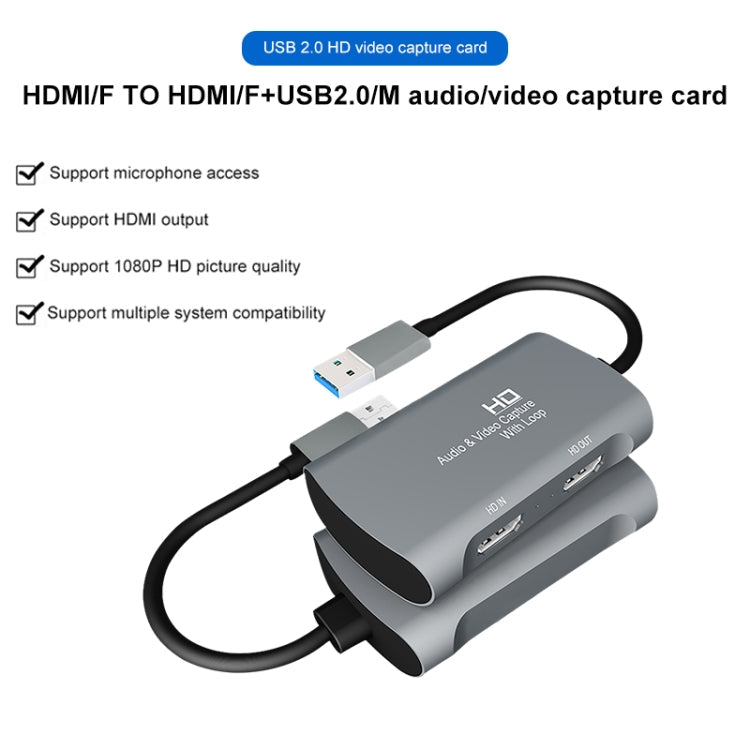 Z31 HDMI-Buchse auf HDMI-Buchse + Audio + USB 2.0 Video-Capture-Box