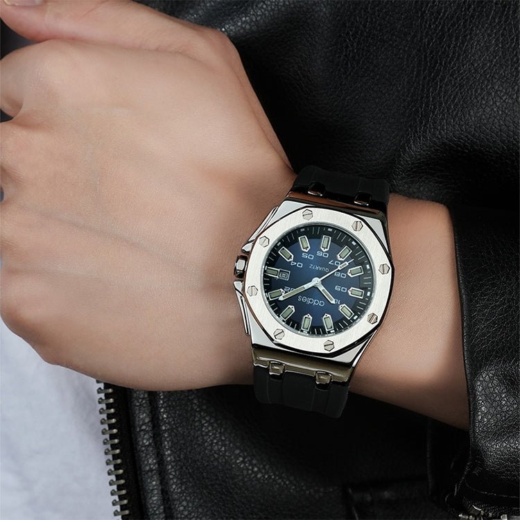 addies MY-052 Business Multifunctional Luminous Watch Silicone Watchstrap Watch for Men