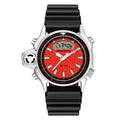 SANDA 3008 Multifunctional Men Outdoor Sports Noctilucent 50m Waterproof Digital Wrist Watch