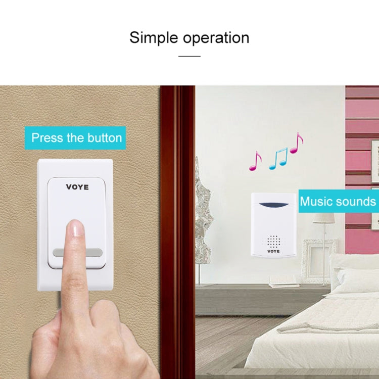 Wireless Doorbell – Plug-in Home Doorbell with 38 Polyphonic Ringtones, Adjustable Volume Remote Control Door Chime System for Home, Office & Shop (Easy Install, No Wiring Required)