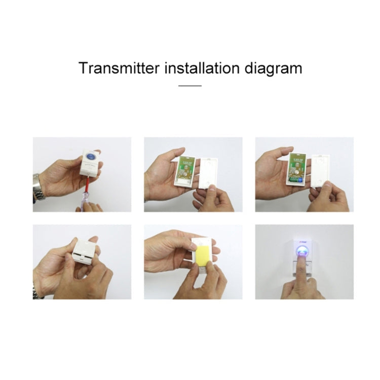 VOYE V025A Kabellose Türklingel für Zuhause mit 38 polyphonen Klängen, US-Stecker, V025A