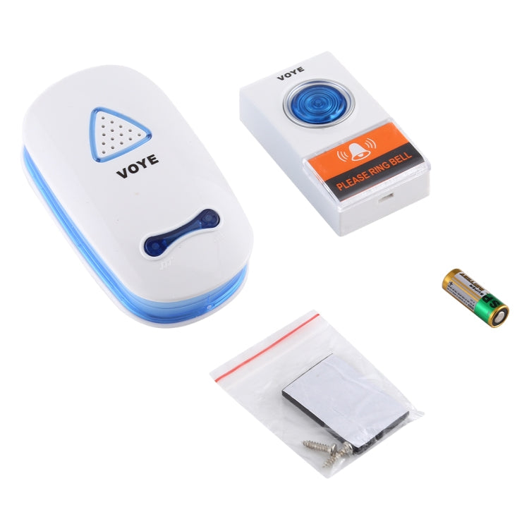 VOYE V025A Kabellose Türklingel für Zuhause mit 38 polyphonen Klängen, US-Stecker, V025A