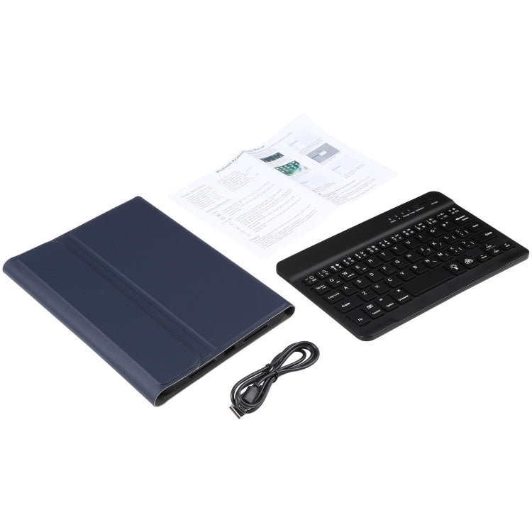 A06S Abnehmbare Lammleder-Textur Ultradünne TPU-Hintergrundbeleuchtung Bluetooth-Tastatur Leder-Tablet-Hülle mit Ständer für iPad mini 6 / mini 7, A06S