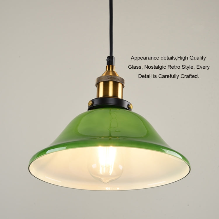 LED Industrial Edison Vintage Style Hanging lamp Green Emerald Glass Pendant Light with E27 Bulb