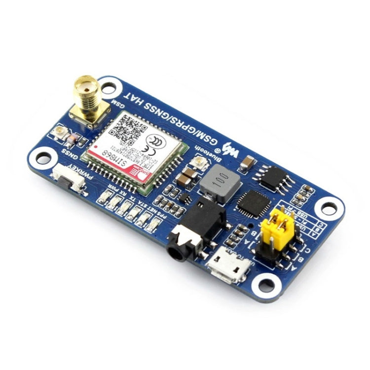 Waveshare GSM/GPRS/GNSS/Bluetooth HAT für Raspberry Pi, GSM/GPRS/GNSS/Bluetooth HAT