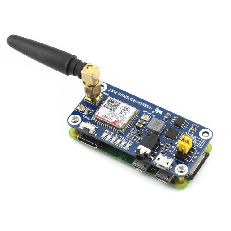 Waveshare GSM/GPRS/GNSS/Bluetooth HAT für Raspberry Pi, GSM/GPRS/GNSS/Bluetooth HAT