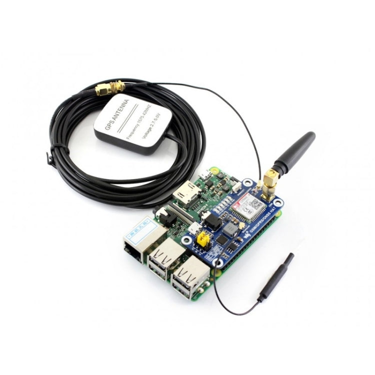 Waveshare GSM/GPRS/GNSS/Bluetooth HAT für Raspberry Pi, GSM/GPRS/GNSS/Bluetooth HAT