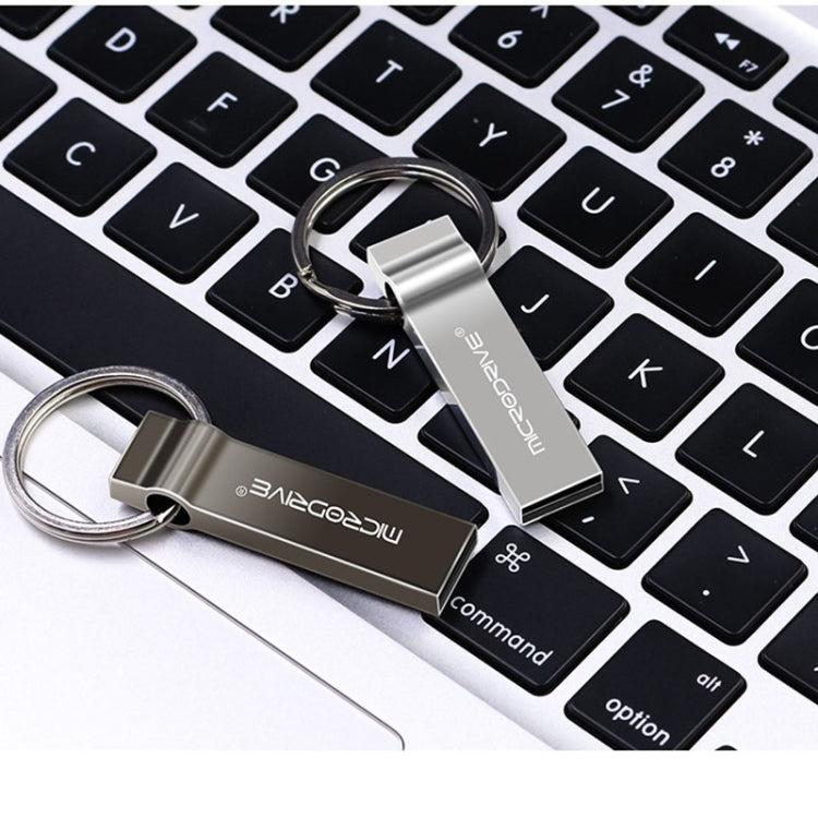 MicroDrive 4 GB USB 2.0 Metall-Schlüsselanhänger-USB-Stick, 4 GB
