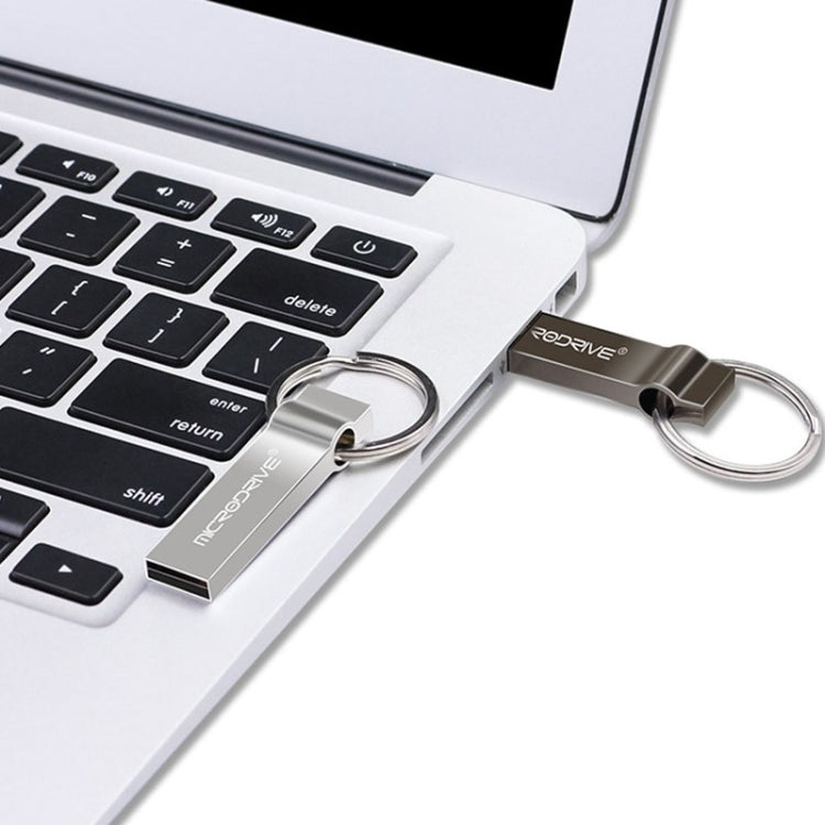MicroDrive 4 GB USB 2.0 Metall-Schlüsselanhänger-USB-Stick, 4 GB
