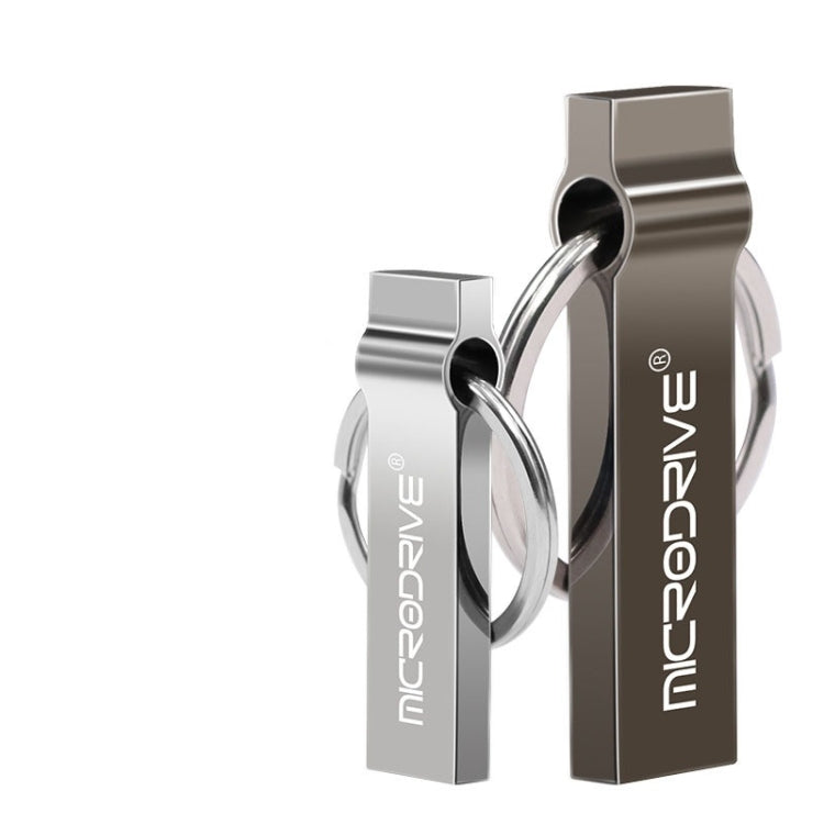 MicroDrive 4 GB USB 2.0 Metall-Schlüsselanhänger-USB-Stick, 4 GB