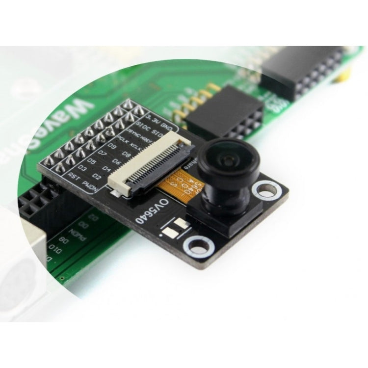 Waveshare OV5640 Camera Board (B), 5 Megapixel (2592x1944), Fisheye Lens Camera Module