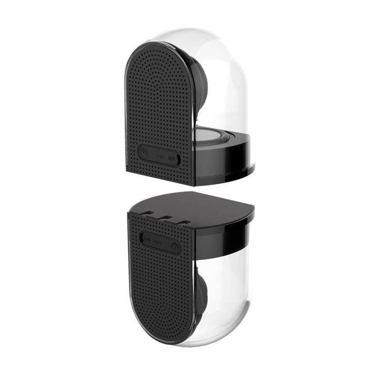 Echter 3D TWS magnetischer kabelloser Bluetooth-Stereo-Surround-HiFi-Lautsprecher mit vollständig transparentem Gehäuse