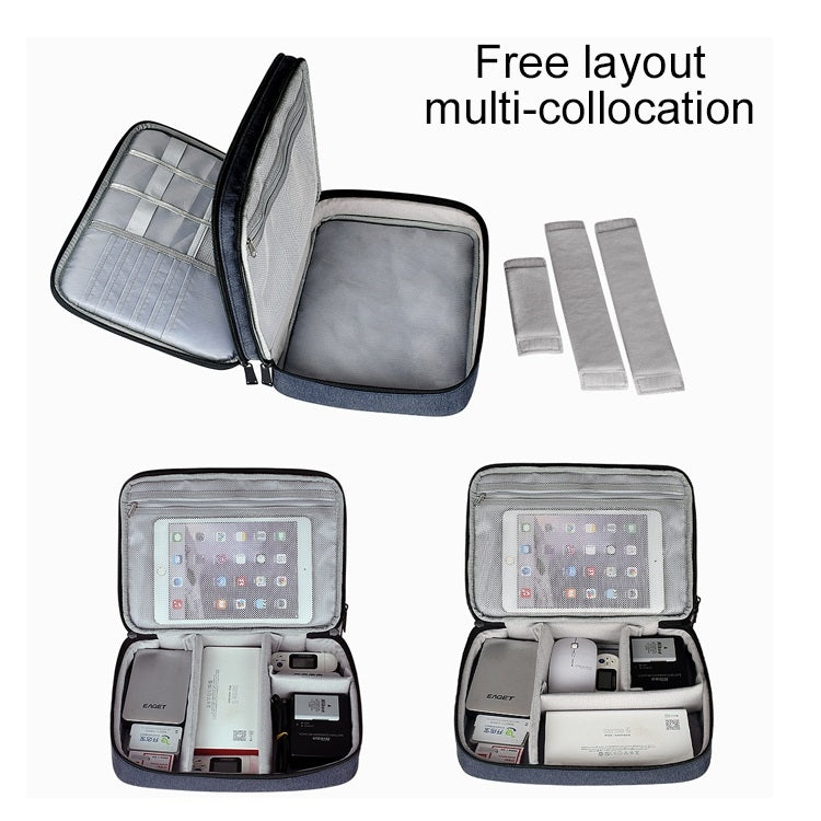 Large Nylon Waterproof Box Type Multi-function Storage Bag for iPad, Size: 29 x 21 x 8cm