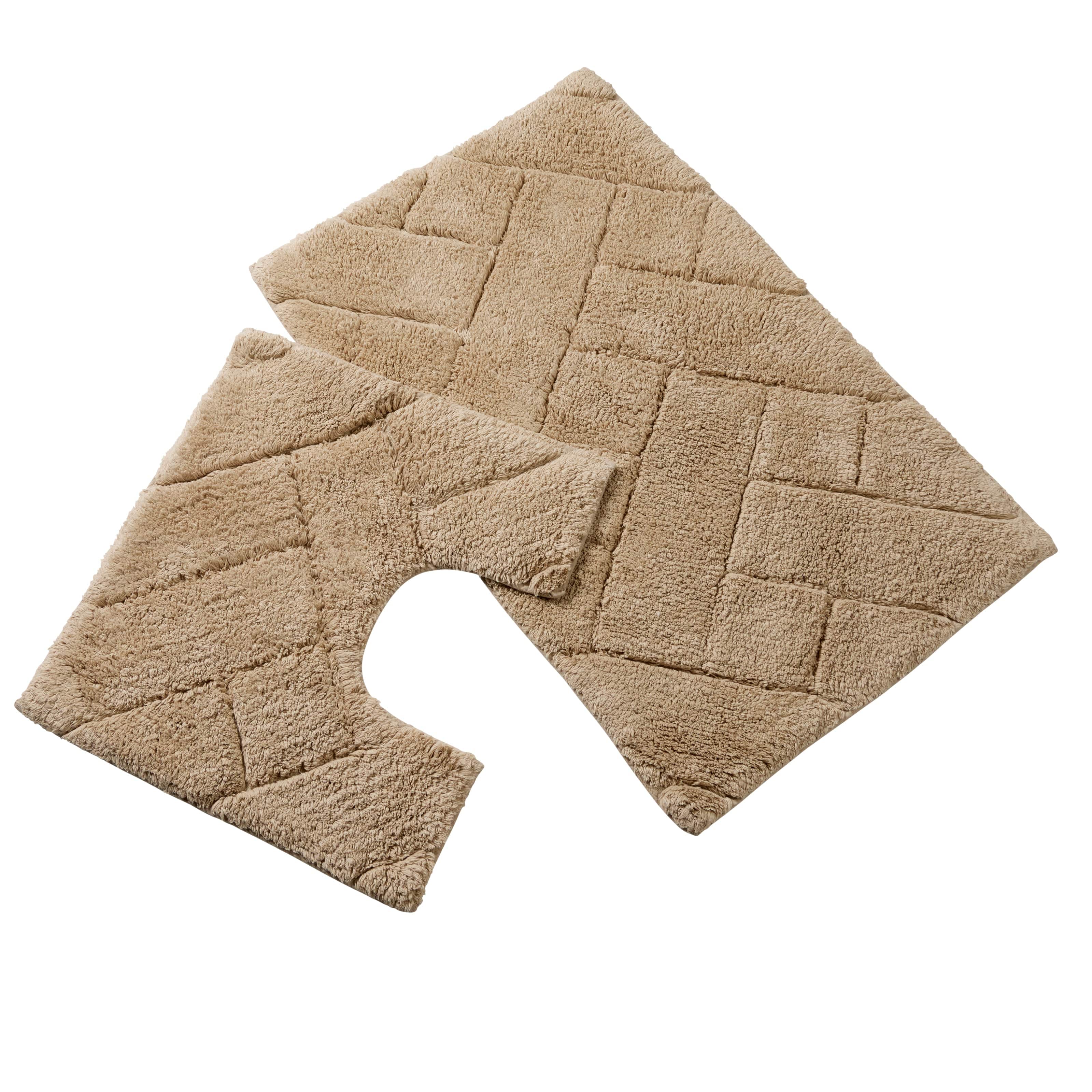 OLIVIA ROCCO Bali Bath Mat And Pedestal Set Luxurious Super Absorbent Easy Care Extra Soft Cotton Mats In Multiple Colours