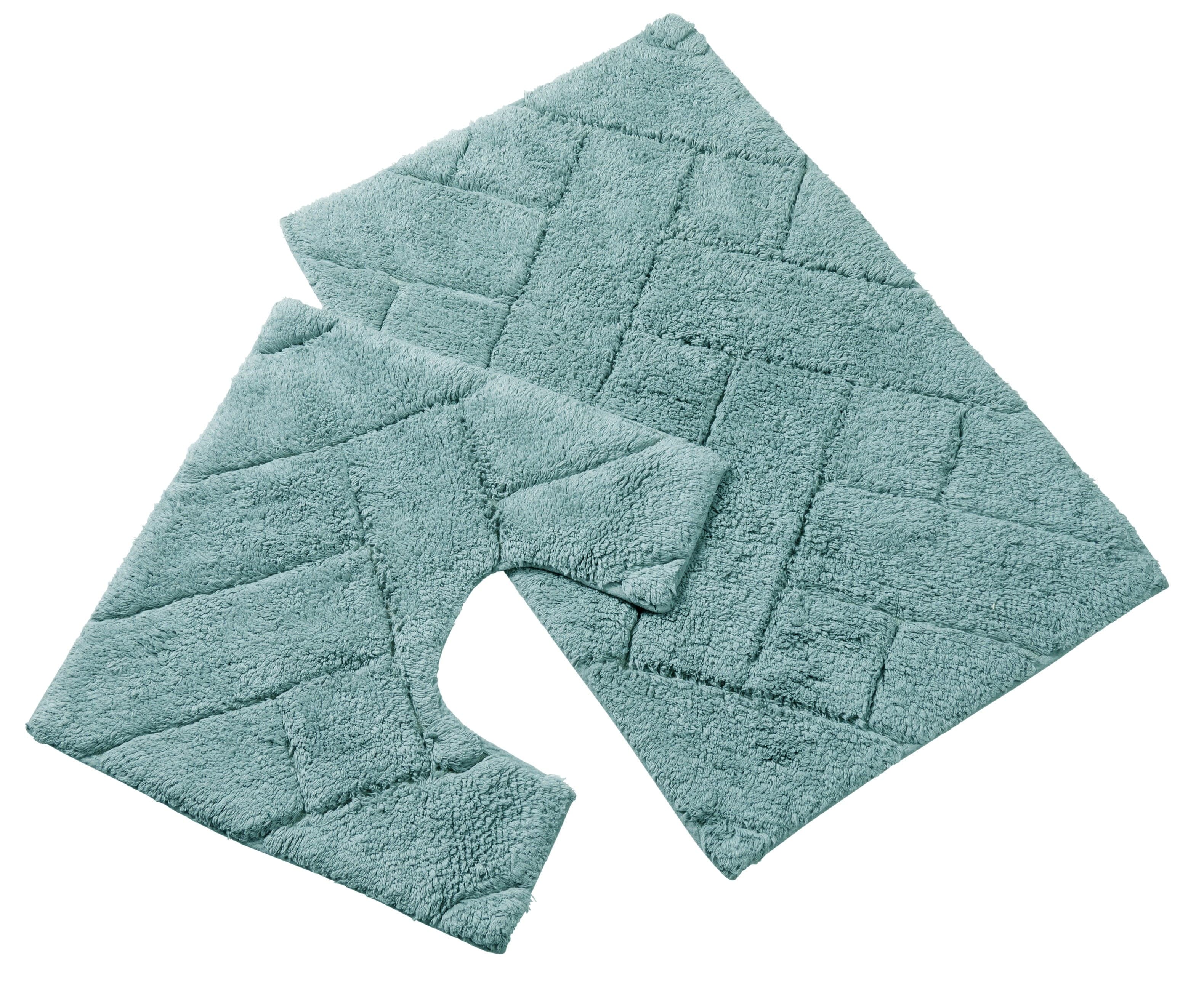 OLIVIA ROCCO Bali Bath Mat And Pedestal Set Luxurious Super Absorbent Easy Care Extra Soft Cotton Mats In Multiple Colours