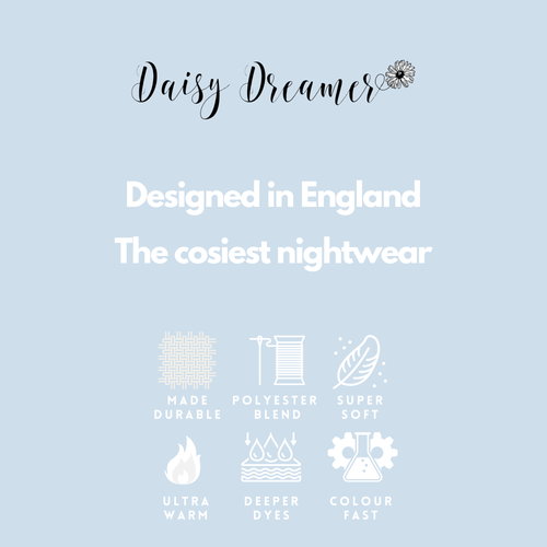 Daisy Dreamer Cuddly Raccoon Fleece Hooded Pyjama Set For Women And Girls Sherpa Lined