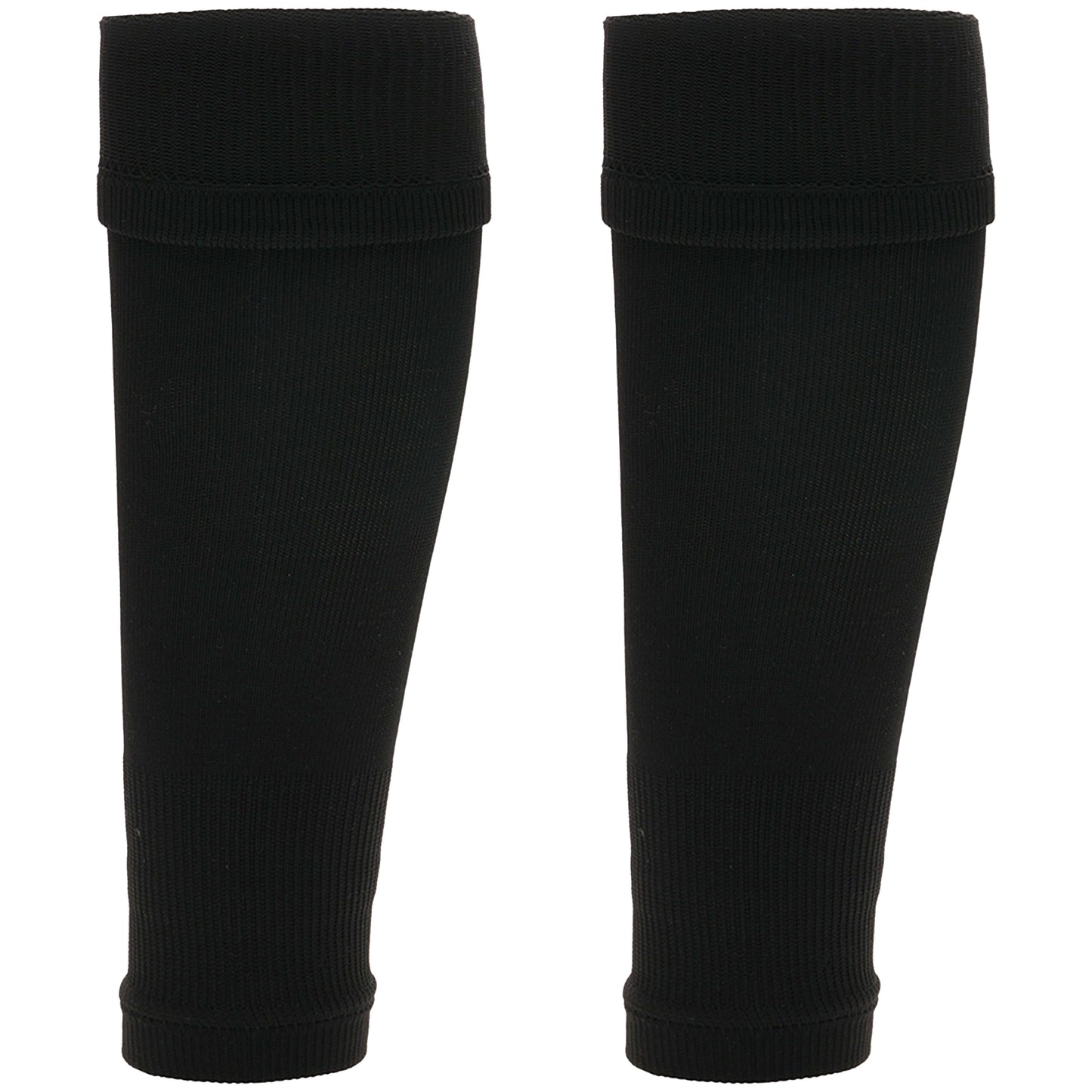 Kids Leg Sleeve Socks Black Fits Over Calf Shin Pads Compression Sleeves for Football Training Running by Sock Stack