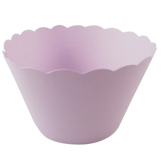 50 Lilac Cupcake Wrappers – Soft Pastel Wraps for Birthdays & Baby Showers