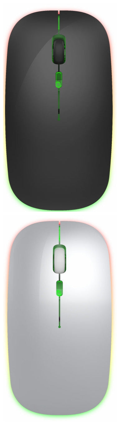 Wireless Rechargeable Mouse – 2.4GHz, Adjustable DPI, RGB LED, USB Ergonomic Mouse.