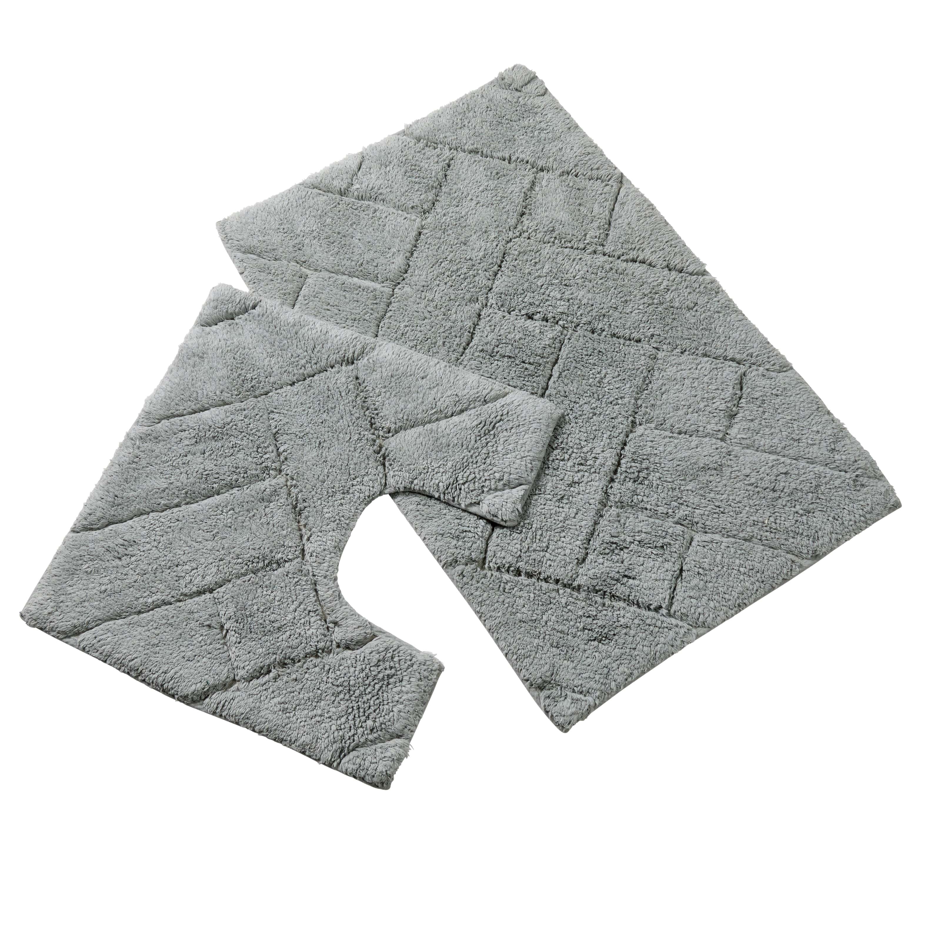 OLIVIA ROCCO Bali Bath Mat And Pedestal Set Luxurious Super Absorbent Easy Care Non Slip