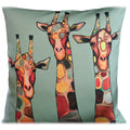 OLIVIA ROCCO Giraffe Waterproof Cushion Covers 43x43 Cm Reversible Breathable Indoor