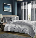 OLIVIA ROCCO Diamante Crushed Velvet Duvet Set Breathable OEKO-TEX Certified Bedding