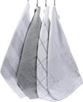 OLIVIA ROCCO Pack Of 4 Green Cotton Tea Towels 65x45 Cm High Absorbency Durable Super Soft Easy-Care Home Essential