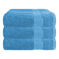 OLIVIA ROCCO Rhodes Towel Aqua 100% Cotton Hotel Quality Soft Super Absorbent Hand Towels