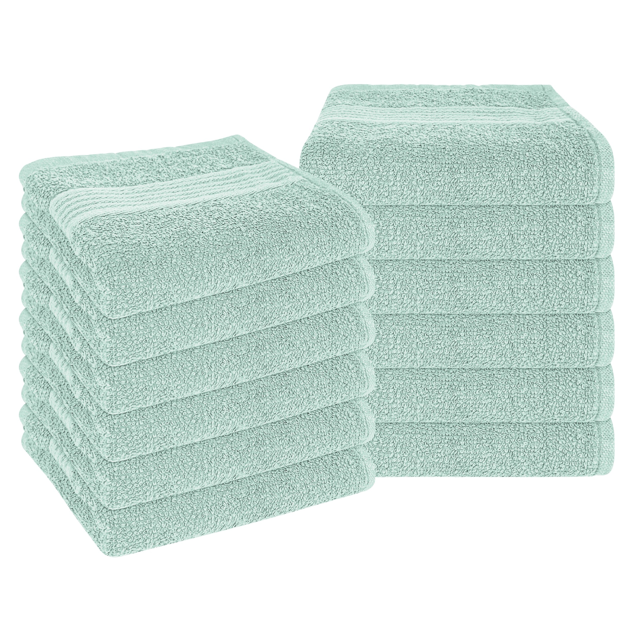 OLIVIA ROCCO Rhodes Towel Seafoam 100% Cotton Hotel Quality Soft Super Absorbent Hand