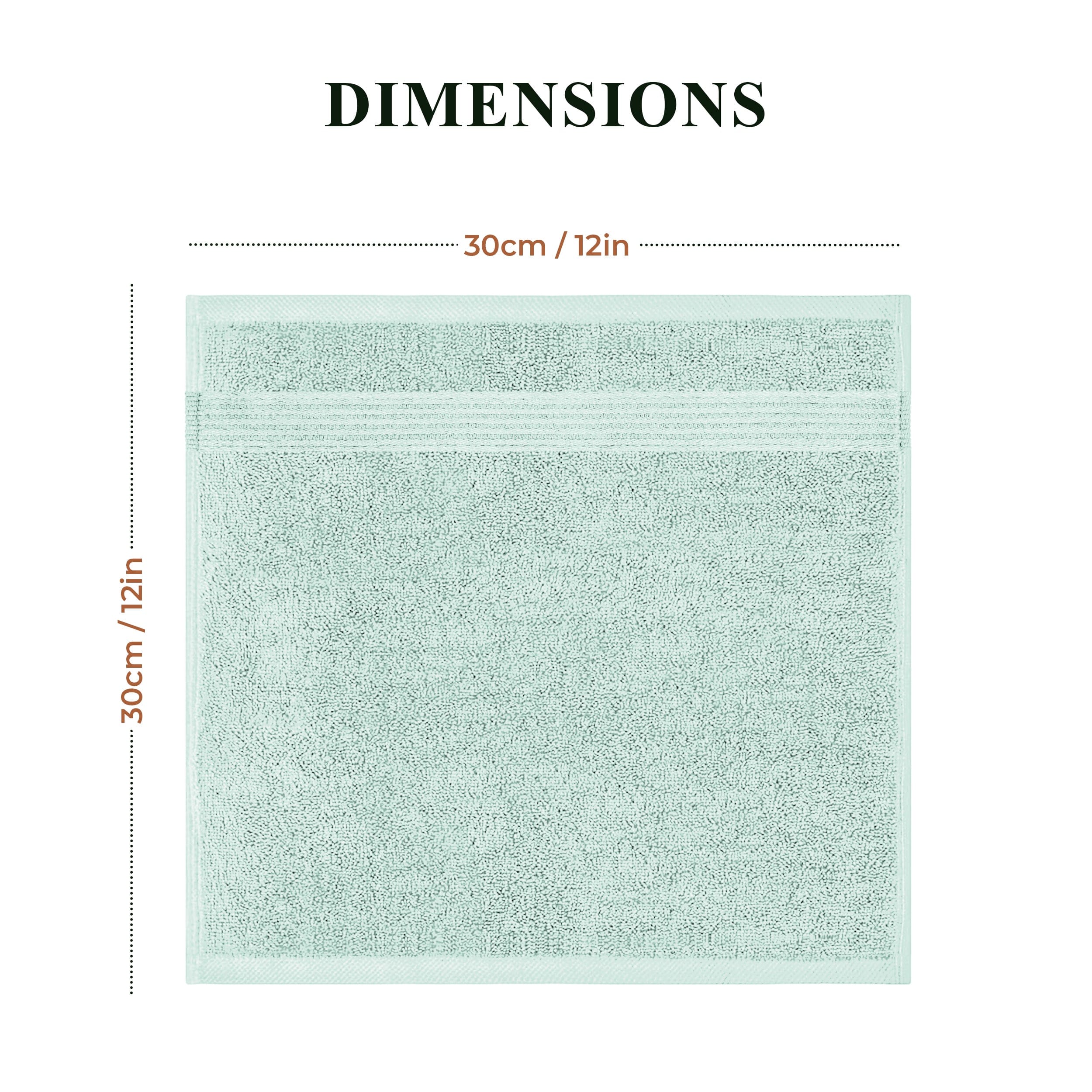OLIVIA ROCCO Rhodes Towel Seafoam 100% Cotton Hotel Quality Soft Super Absorbent Hand